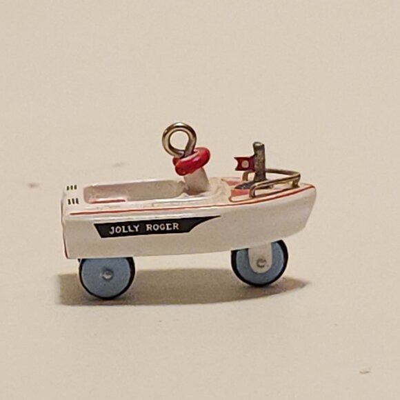 CUTE Hallmark Keepsake 1968 Murray Jolly Roger Flagship Miniature Kiddie Car - Picture 4 of 11